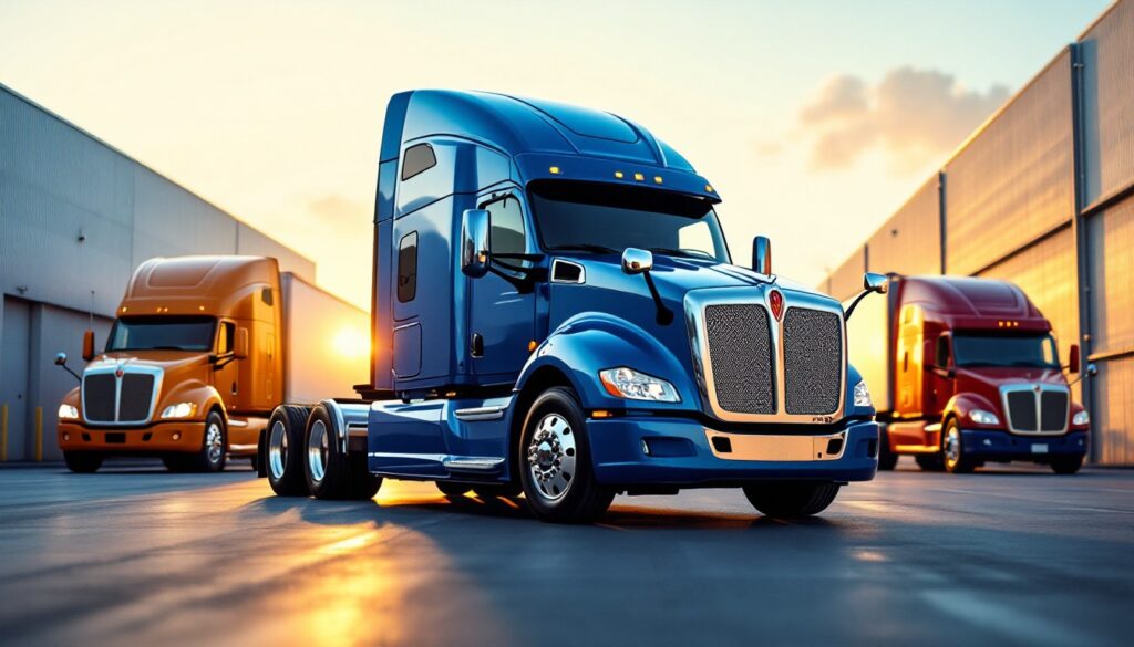 Stockcake powerful blue trucking 1753120952